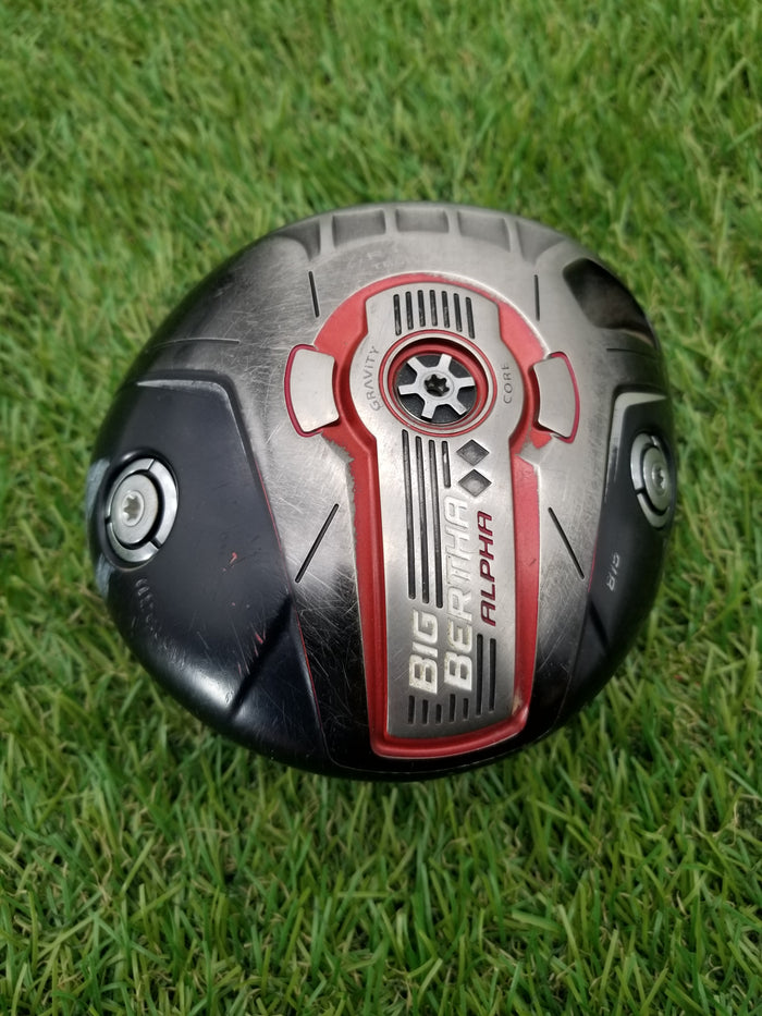 2014 CALLAWAY BIG BERTHA ALPHA 815 DOUBLE BLK DIAMOND DRIVER 9* CLUBHEAD GOOD