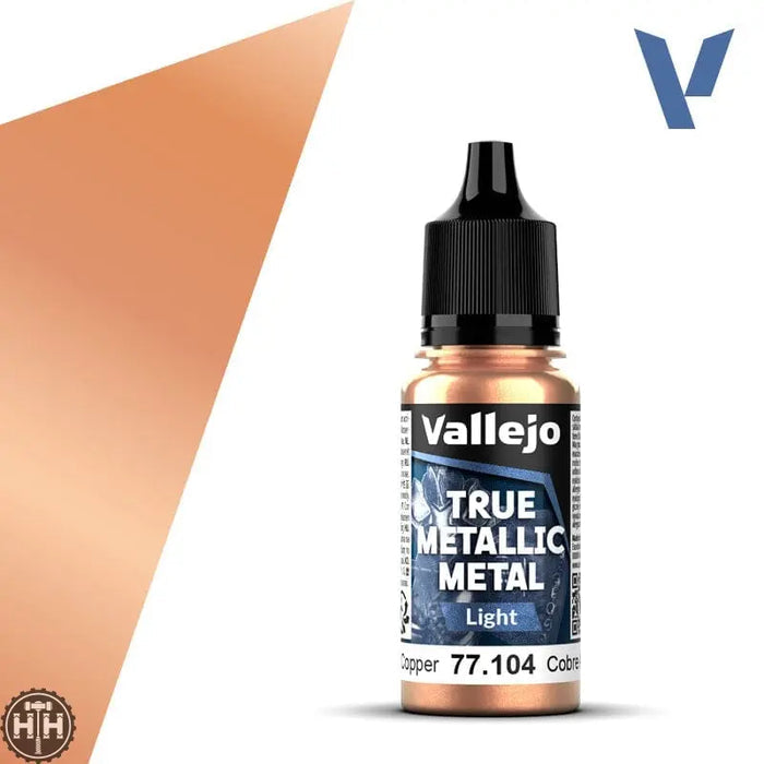 77104 - True Metallic: Metal Light Ancient Copper 18ml True Metal Vallejo