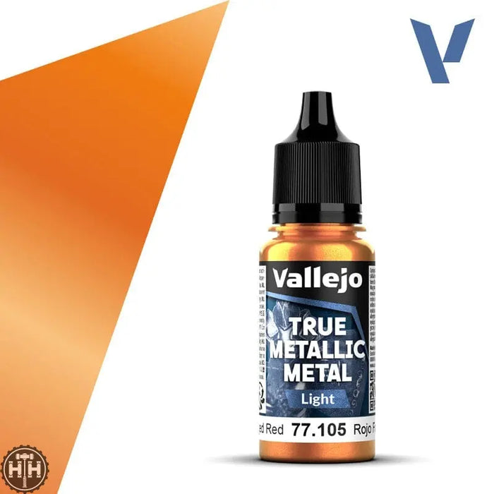 77105 - True Metallic: Metal Light Forged Red 18ml True Metal Vallejo