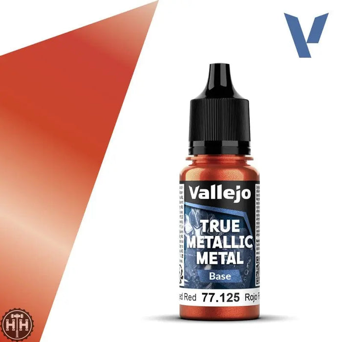 77125 - True Metallic: Metal Base Forged Red 18ml True Metal Vallejo