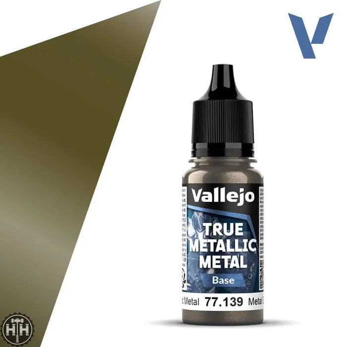 77139 - True Metallic: Metal Base Aged Metal 18ml True Metal Vallejo