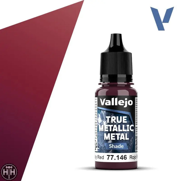 77146 - True Metallic: Metal Shade Ruby Red 18ml True Metal Vallejo