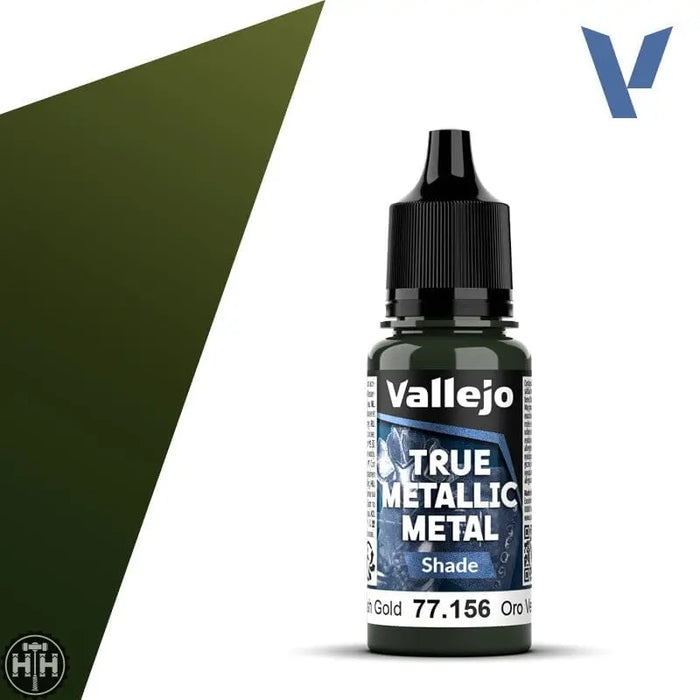 77156 - True Metallic: Metal Shade Greenish Gold 18ml True Metal Vallejo