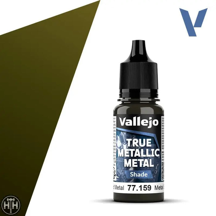 77159 - True Metallic: Metal Shade Aged Metal 18ml True Metal Vallejo