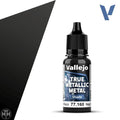 77160 - True Metallic: Metal Shade Obsidian Black 18ml True Metal Vallejo