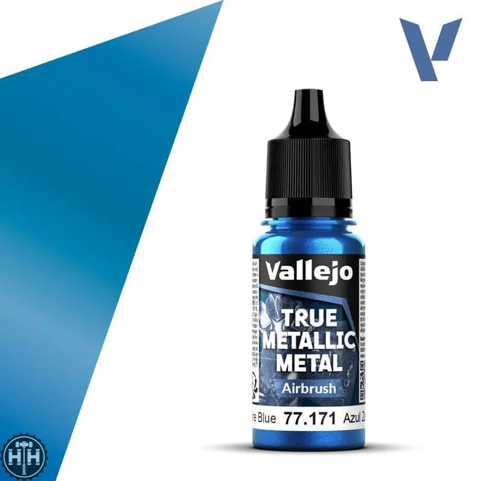 77171 - True Metallic: Metal Airbrush Sapphire Blue 18ml True Metal Vallejo