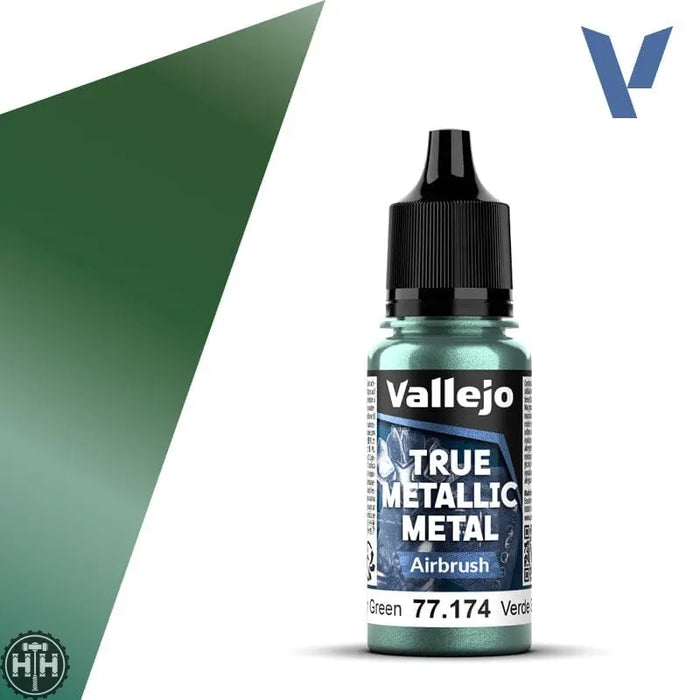 77174 - True Metallic: Metal Airbrush Dusken Green 18ml True Metal Vallejo