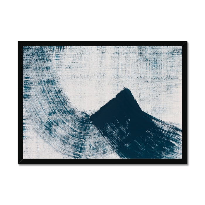 Abstract Ink Wave Art Print No 1 - Unframed