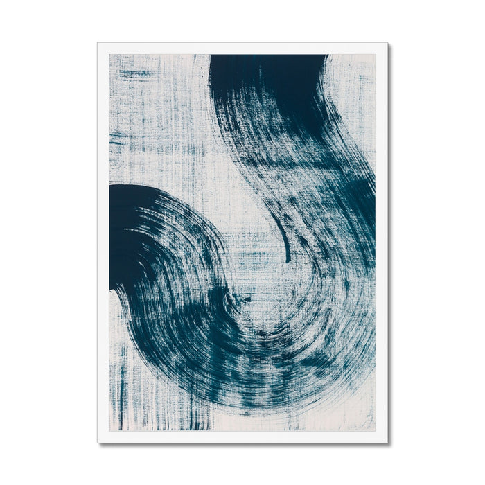 Abstract Ink Wave Print Art No 3 - Unframed