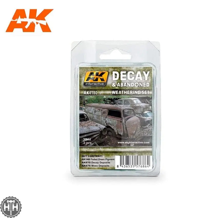 Ak-4180 Decay & Abandoned Weathering Set AK Paint Sets AK Interactive