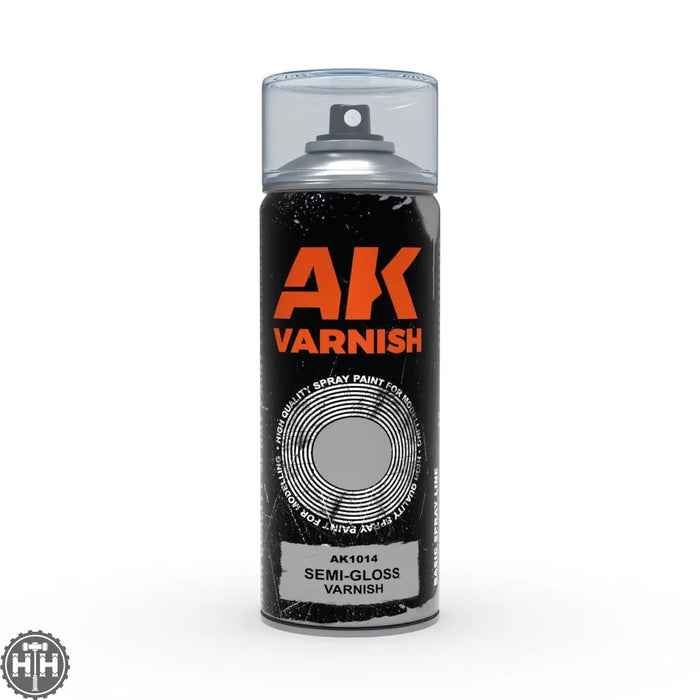 AK1014 Semi-Gloss varnish - Spray 400ml (2 nozzles) Varnish Spray AK Interactive