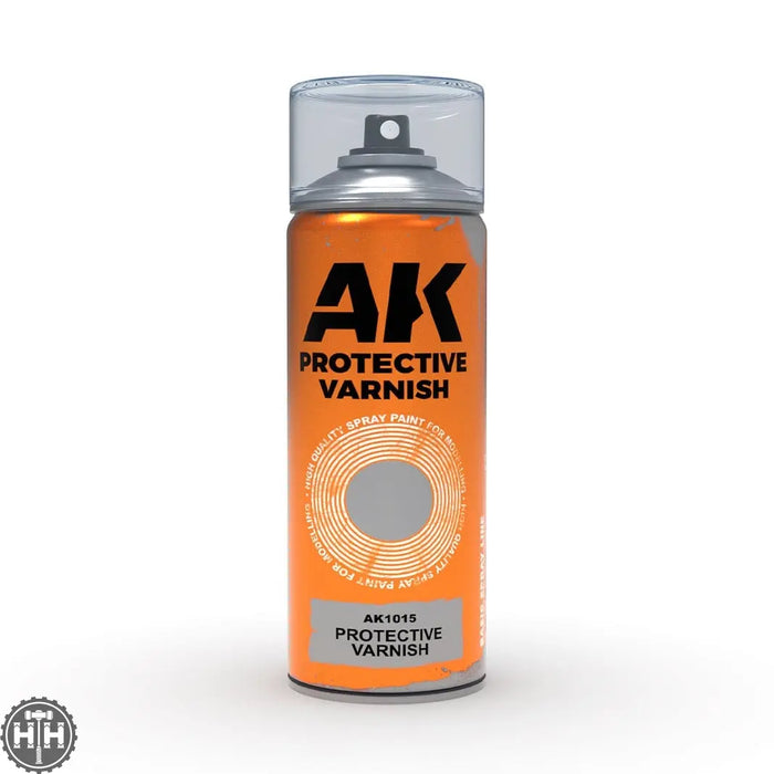 AK1015 Protective Varnish - Spray 400ml (2 nozzles) Varnish Spray AK Interactive