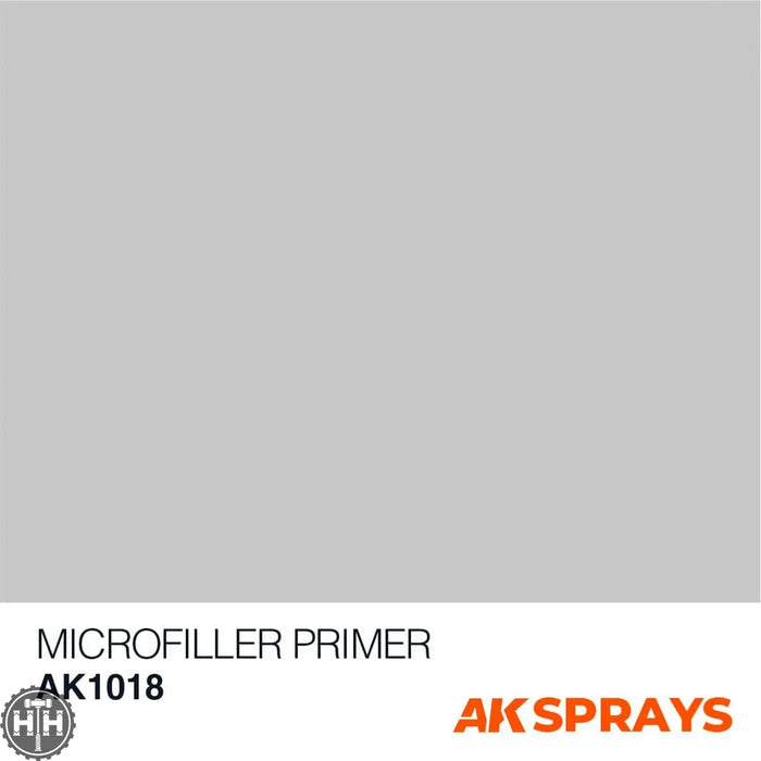 AK1018 Microfiller Primer - Spray 150ml (2 nozzles) Primer Spray AK Interactive