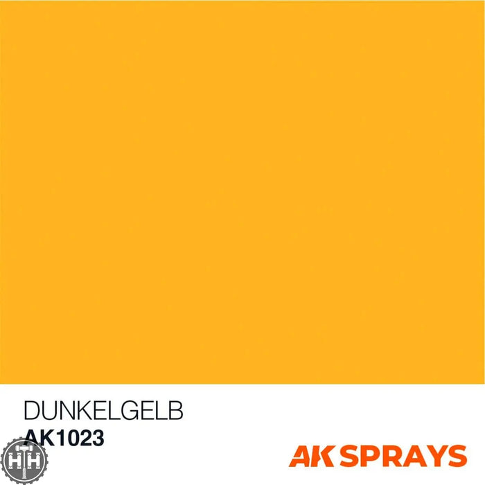 AK1023 Dunkelgelb color - Spray 150ml Primer Spray AK Interactive