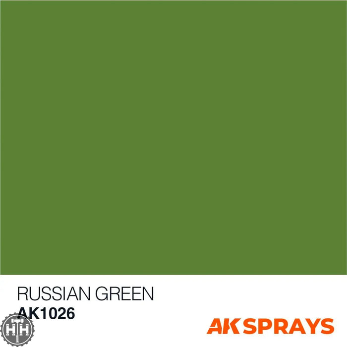 AK1026 Russian Green color - Spray 150ml Primer Spray AK Interactive