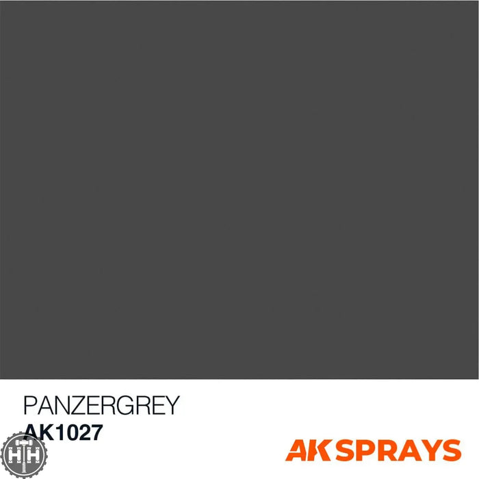 AK1027 Panzergrey (Dunkelgrau) color - Spray 150ml Primer Spray AK Interactive