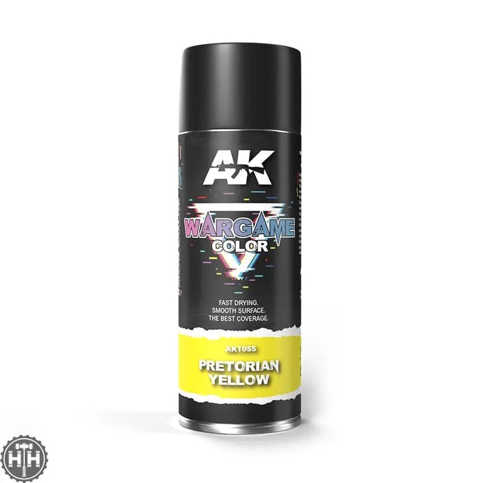 AK1055 Pretorian Yellow Spray 400ml Primer Spray AK Interactive