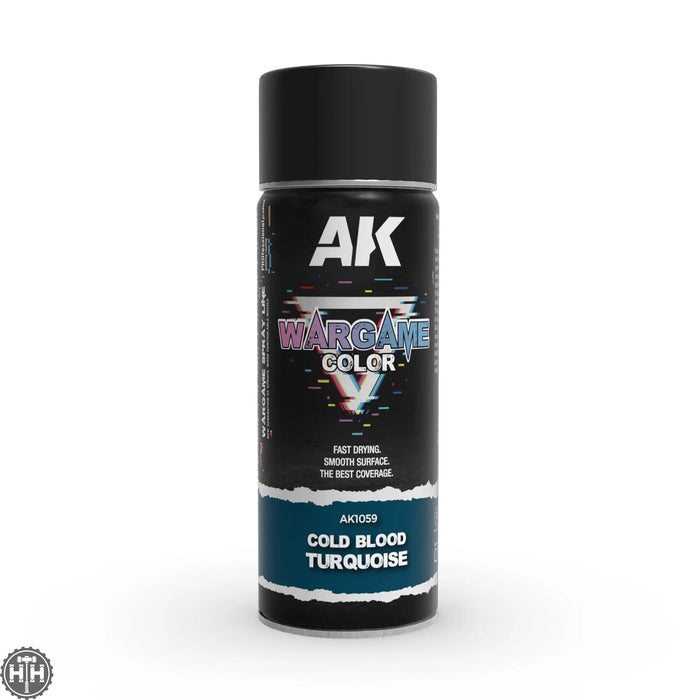 AK1059 Cold Blood Turquoise Spray 400ml Primer Spray AK Interactive