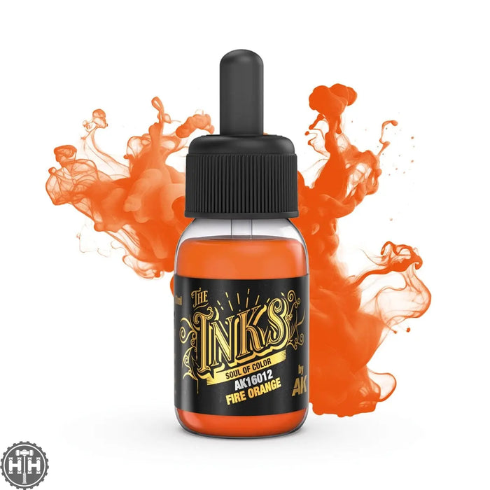 AK16012 Fire Orange Ink AK Inks AK Interactive