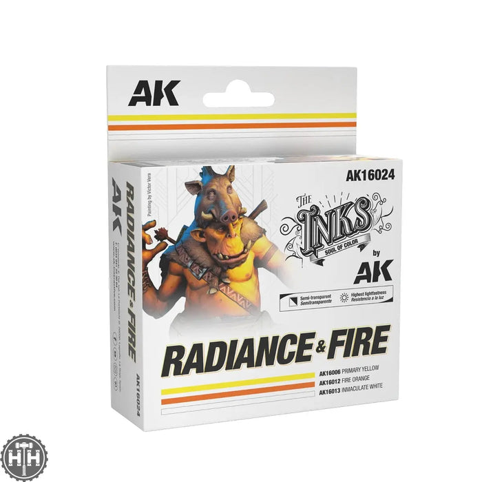 AK16024 RADIANCE & FIRE INK SET AK Inks AK Interactive
