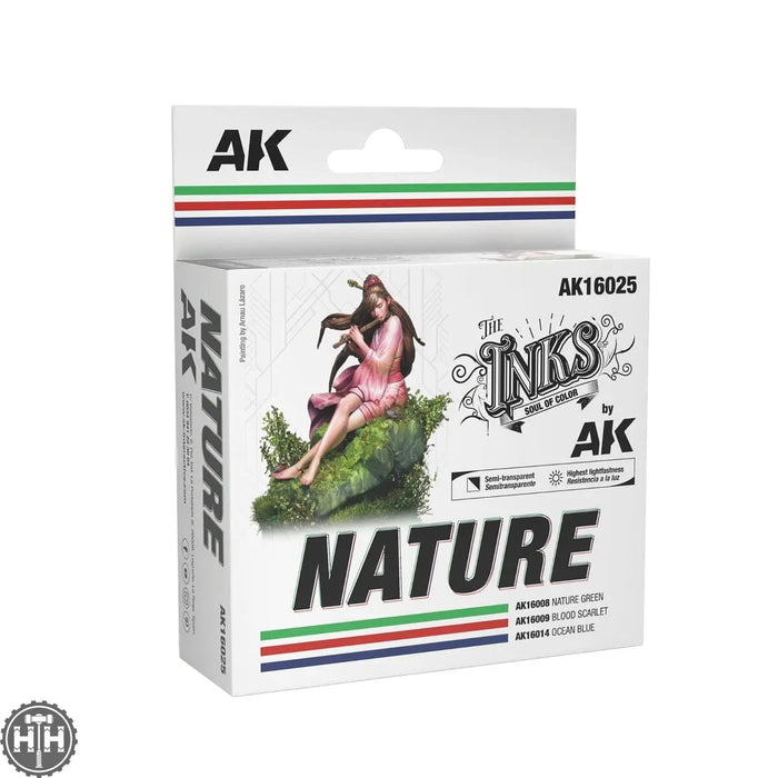 AK16025 NATURE INK SET AK Inks AK Interactive