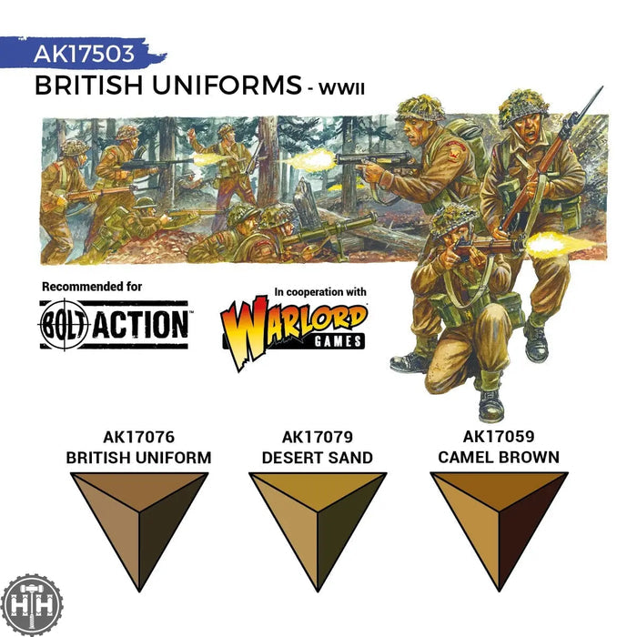 Ak17503 British Uniforms (Quick Gen Set) AK Quick Gen AK Interactive