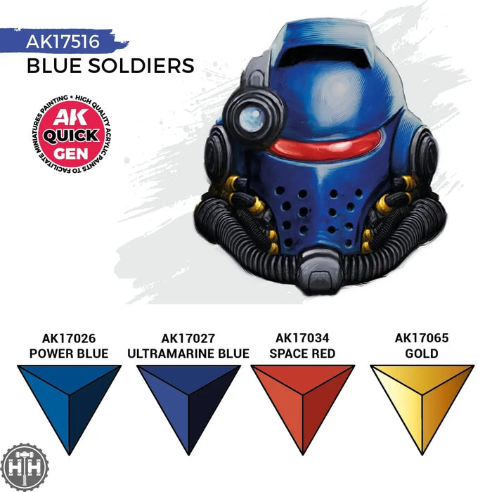 Ak17516 Blue Soldiers (Quick Gen Set) AK Quick Gen AK Interactive