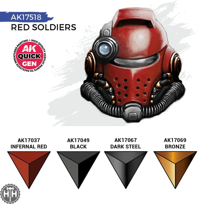 Ak17518 Red Soldiers (Quick Gen Set) AK Quick Gen AK Interactive