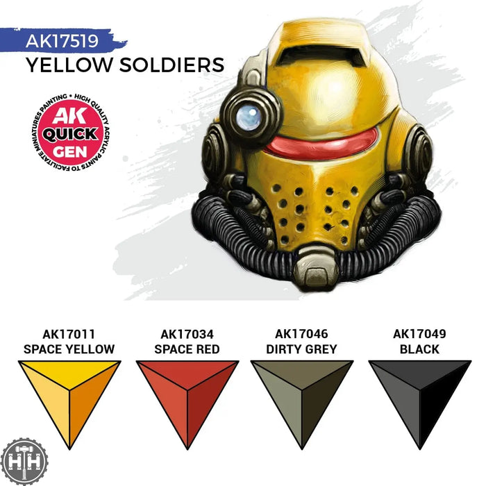 Ak17519 Yellow Soldiers (Quick Gen Set) AK Quick Gen AK Interactive