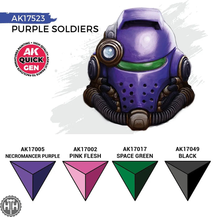 Ak17523 Purple Soldiers (Quick Gen Set) AK Quick Gen AK Interactive