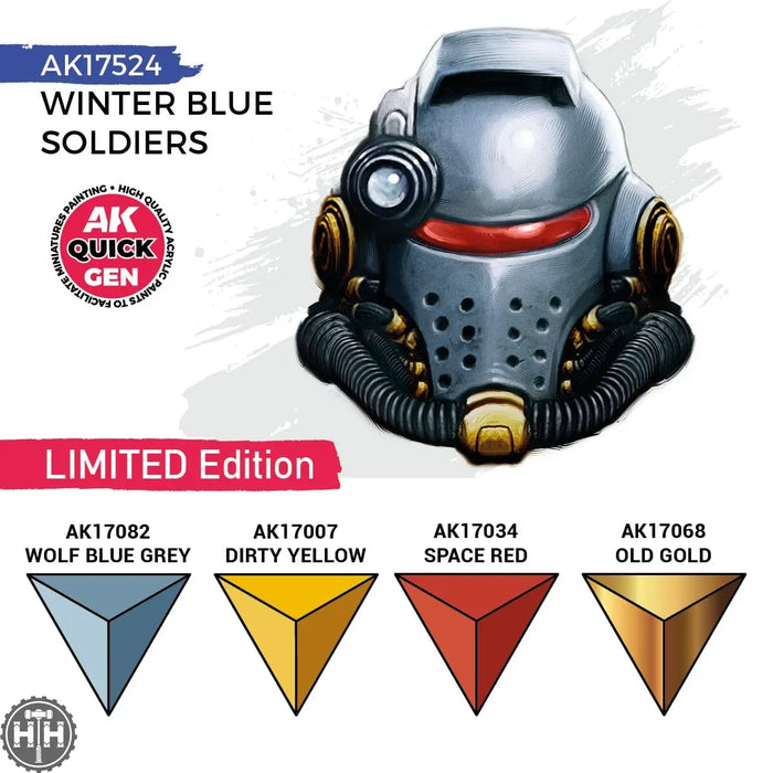 Ak17524 Winter Blue Soldiers (Quick Gen Set) AK Quick Gen AK Interactive