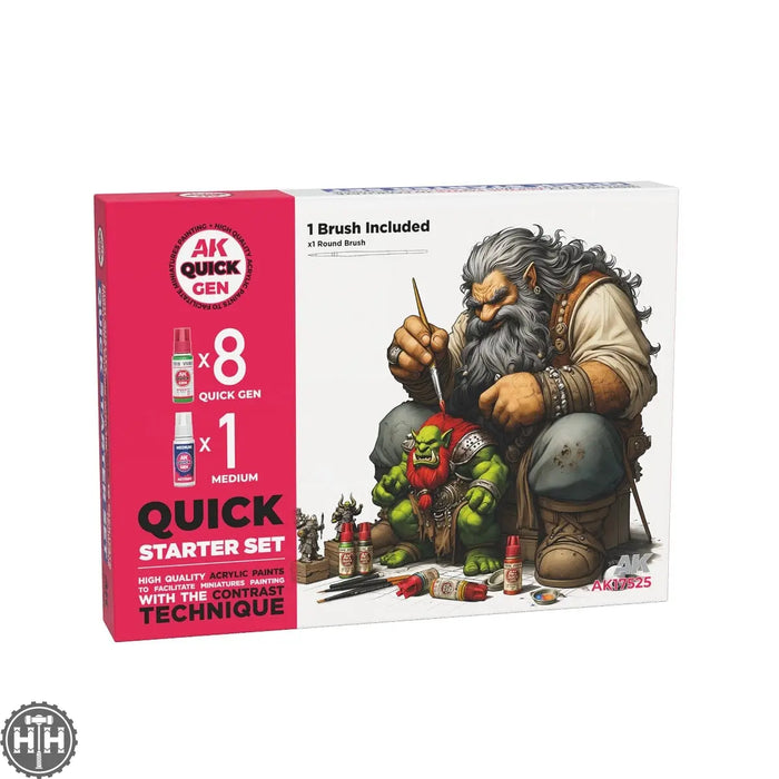 Ak17525 Quick Starter (Quick Gen Set) (1 Brush) AK Quick Gen AK Interactive