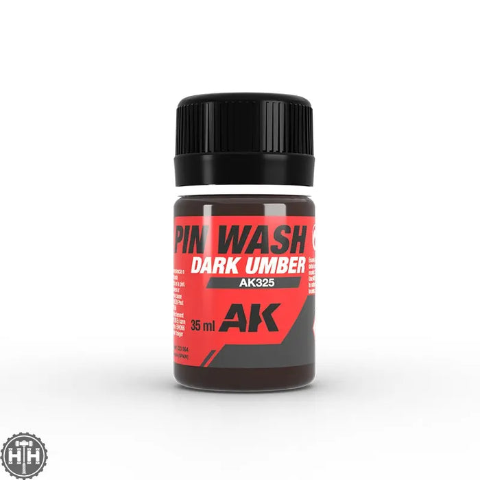 AK325 Dark Umber PIN WASH 35ml AK Interactive