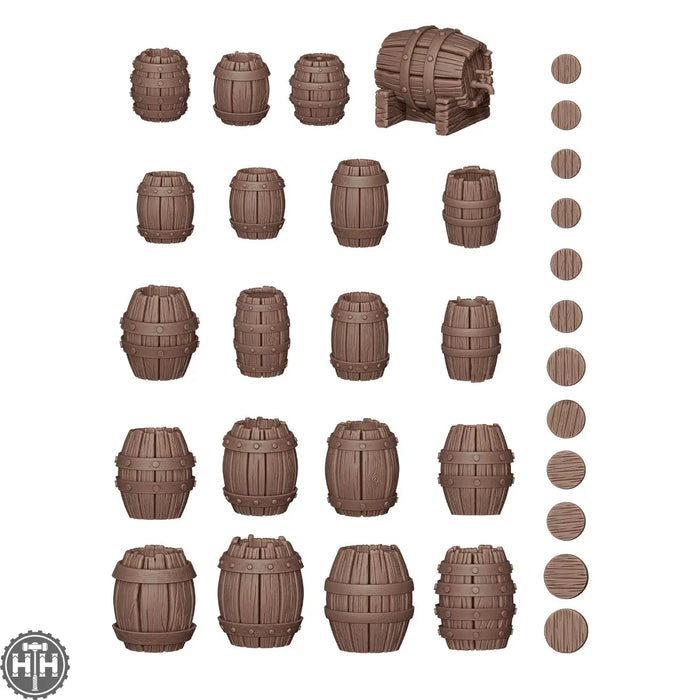 AKBIT0011 Wood Barrels AK Interactive