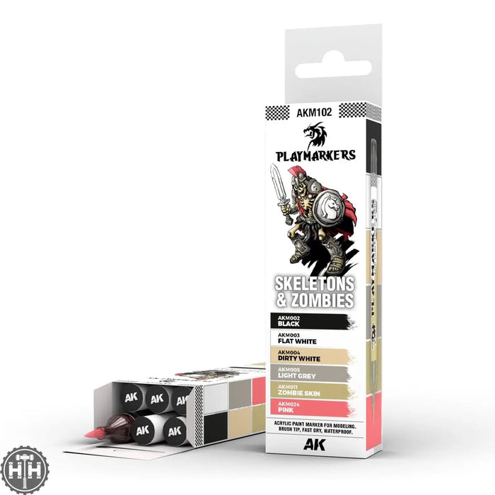 Akm102 Playmarkers Set - Skeletons & Zombies (6 Ref.) AK Playmarkers AK Interactive