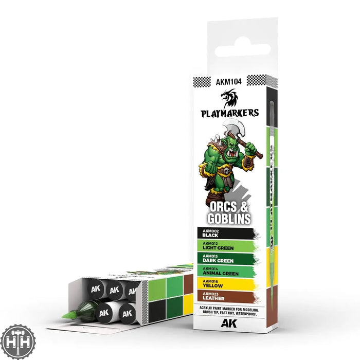 Akm104 Playmarkers Set - Orcs & Goblins (6 Ref.) AK Playmarkers AK Interactive