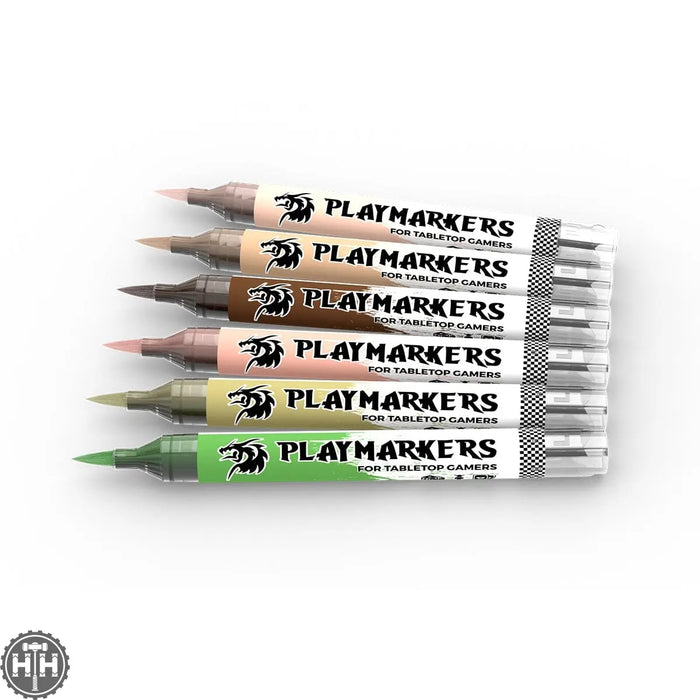 Akm107 Playmarkers Set - Skin & Flesh Tones (6 Ref.) AK Playmarkers AK Interactive