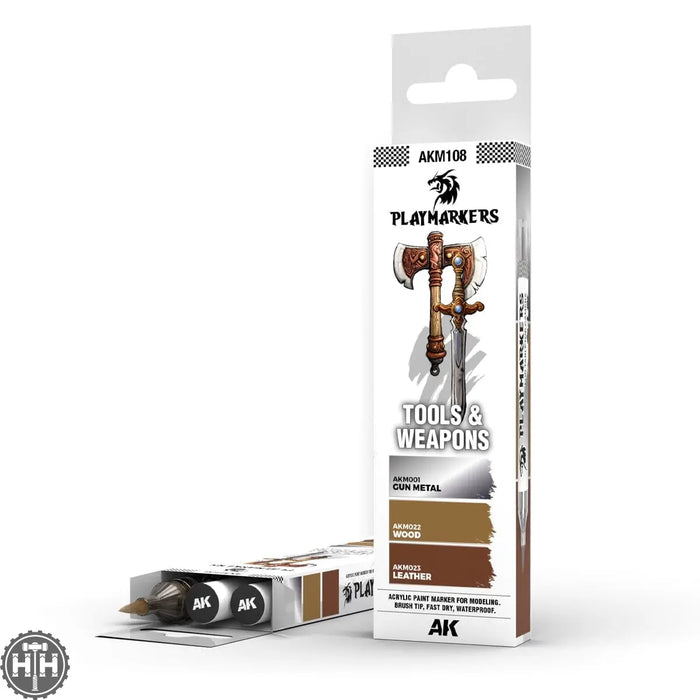 Akm108 Playmarkers Set - Tools & Weapons (3 Ref.) AK Playmarkers AK Interactive