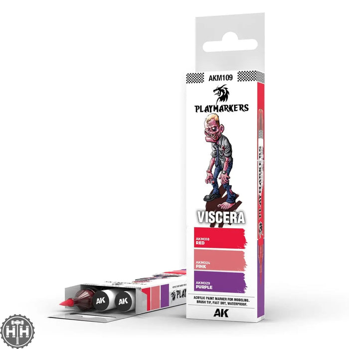 Akm109 Playmarkers Set - Viscera (3 Ref.) AK Playmarkers AK Interactive