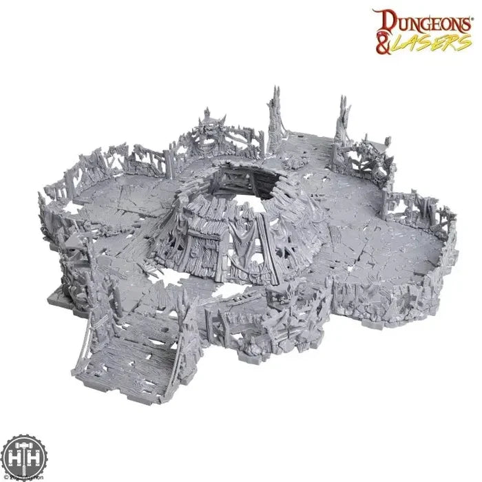 D&L: Half-Height Walls Goblin Lair Dungeons & Lasers Archon Studios