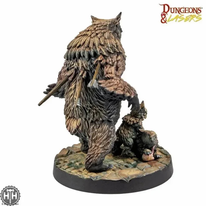 D&L: Miniatures Owlbear Family Dungeons & Lasers Archon Studios
