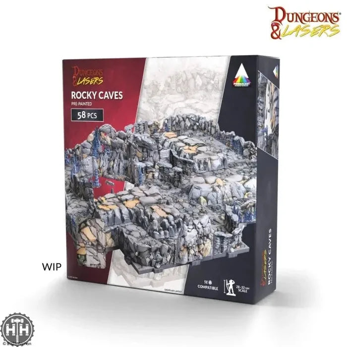 D&L: Prismacast Rocky Caves (Pre-Painted) Dungeons & Lasers Archon Studios