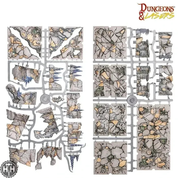 D&L: Prismacast Rocky Caves (Pre-Painted) Dungeons & Lasers Archon Studios
