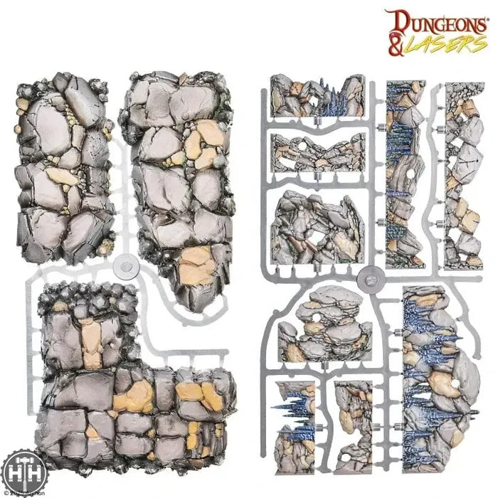 D&L: Prismacast Rocky Caves (Pre-Painted) Dungeons & Lasers Archon Studios