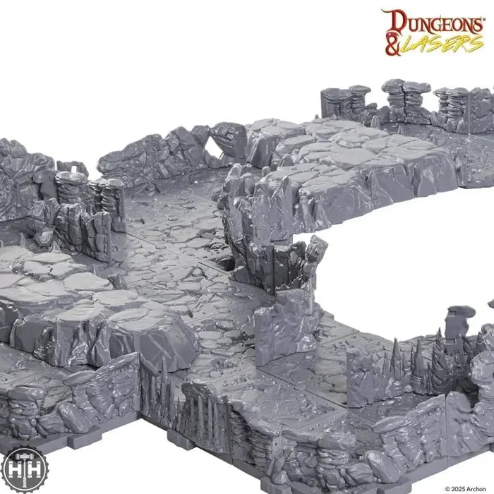 D&L: Half-Height Walls Rocky Caves Dungeons & Lasers Archon Studios