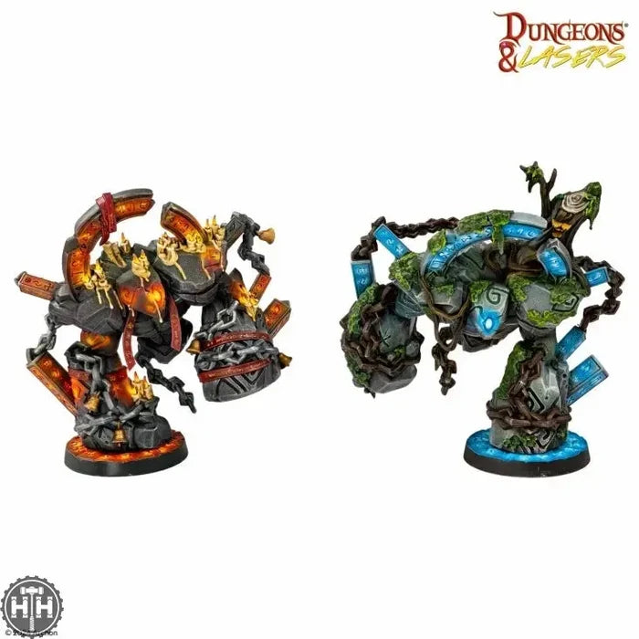 D&L: Miniatures Runic Golems Dungeons & Lasers Archon Studios