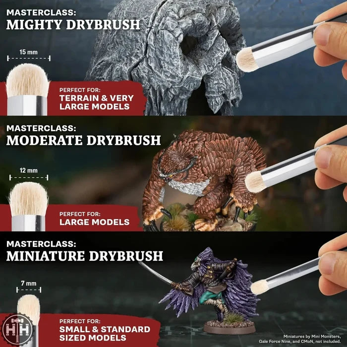 Army Painter Masterclass Drybrush Set (2025) Army Painter Brushes Army Painter