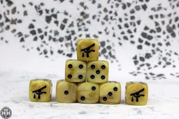 Baron Of Dice: 16mm D6, Eye Of Psychics Dice 25pcs 16mm D6 Designs Baron of Dice