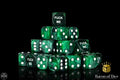 Baron Of Dice: 16mm D6 F*** Me Green 25pcs 16mm D6 Designs Baron of Dice