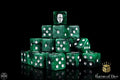 Baron Of Dice: 16mm D6, Imperial Helm Dice Green 25pcs 16mm D6 Designs Baron of Dice